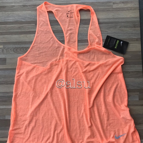 NWT Nike Breathe Tank Cool Frozen Peach 🍑 WMNS - Picture 4 of 7